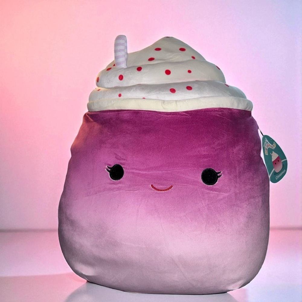 Squishmallows Cinnamon the Milkshake 14” Plush | Rare Food Squad HTF